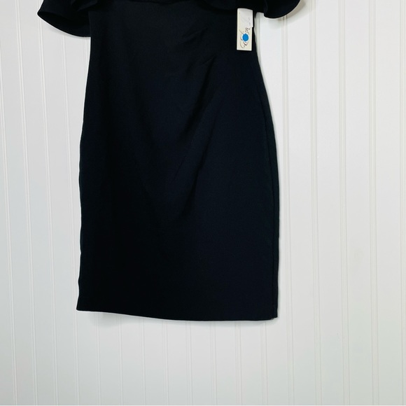 Eliza J Cold Shoulder Flutter Sleeve Dress - Picture 3 of 7